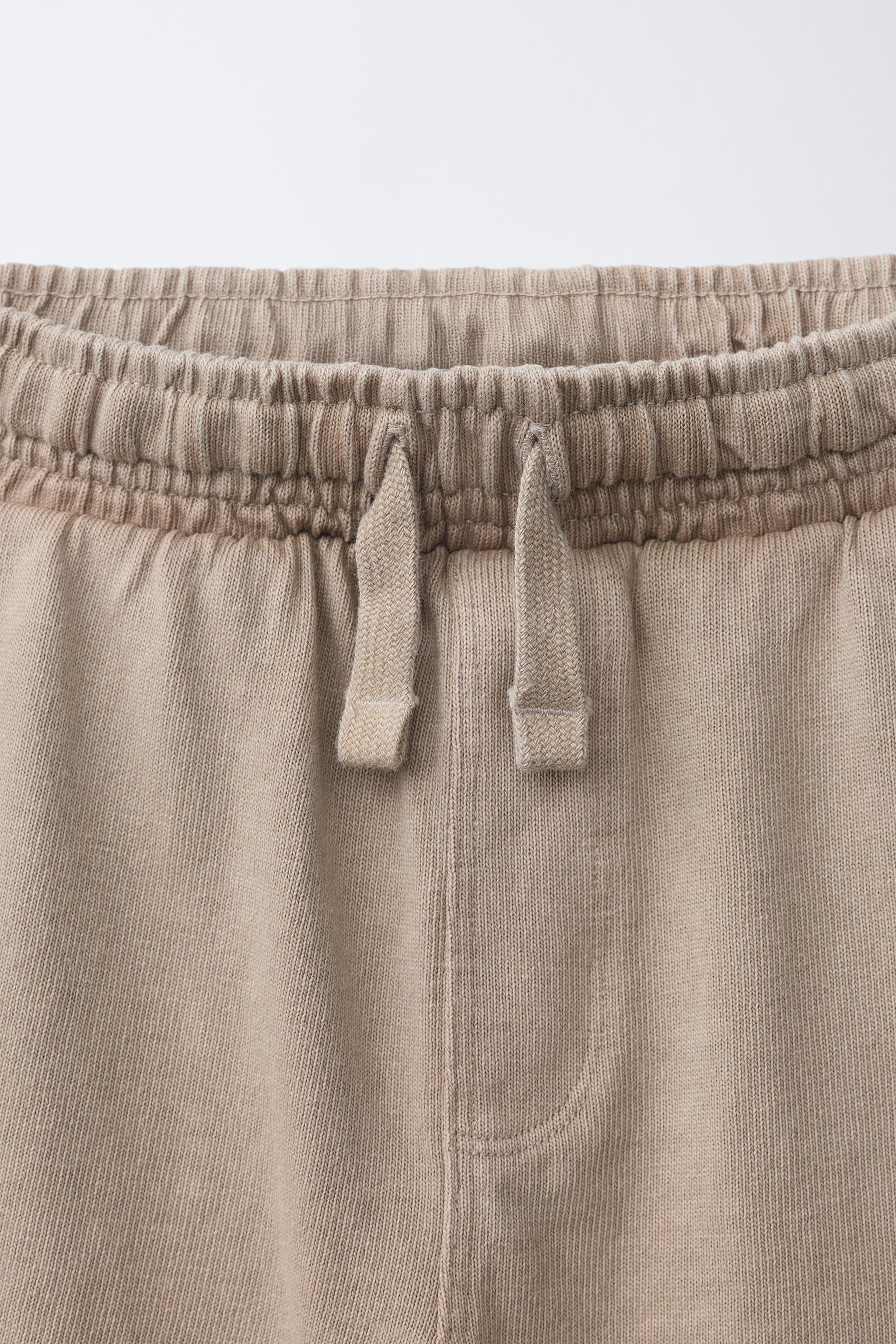 PLAIN GARMENT DYED T-SHIRT AND SHORTS SET